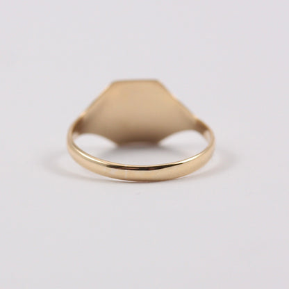 Vintage 9ct Gold Baby Signet Ring, Size F, 1960