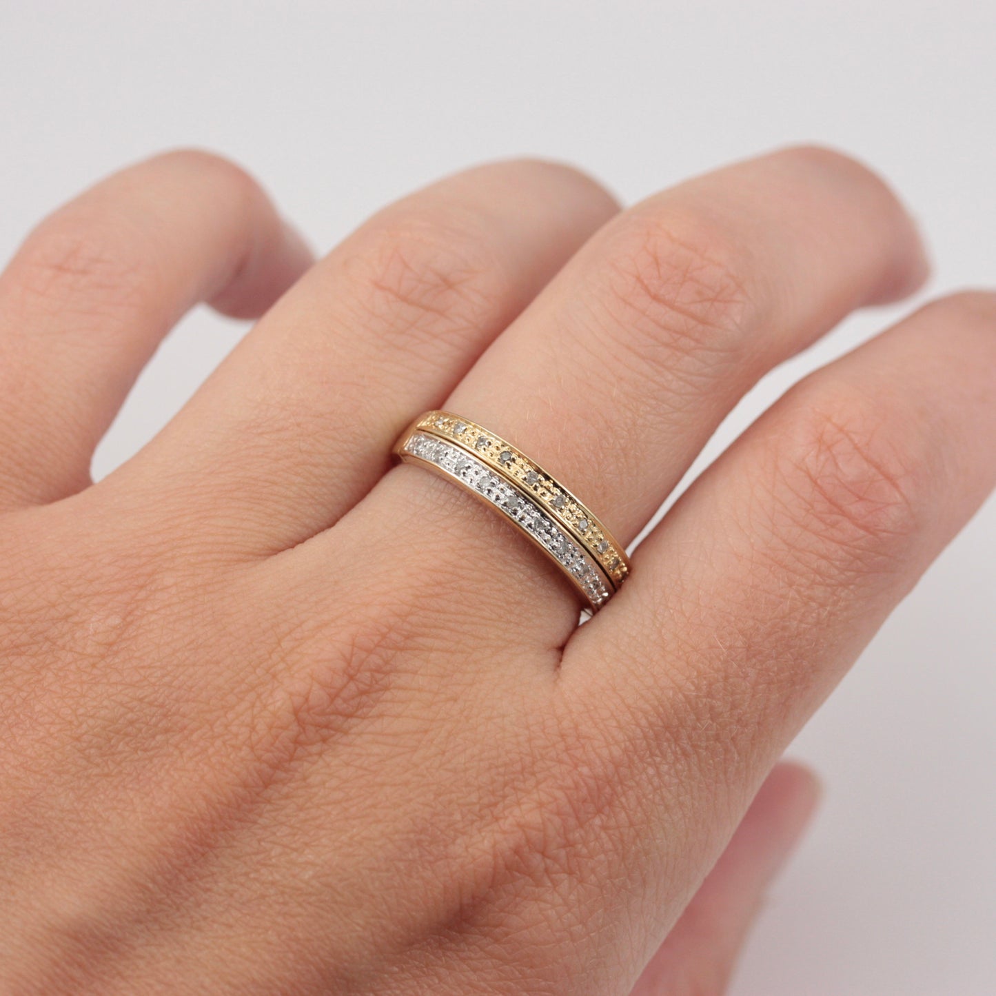 Pre-owned 9ct Gold Diamond Hidden Message Ring - 'Always'