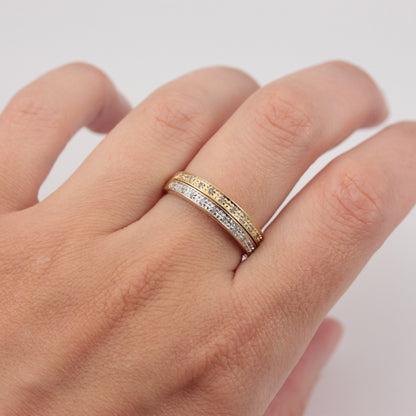 Pre-owned 9ct Gold Diamond Hidden Message Ring - 'Always'