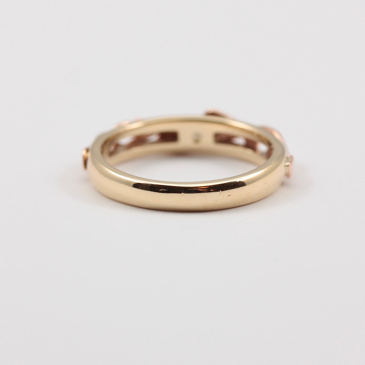 Pre-owned 9ct Rose and Yellow Welsh Gold 'Tree of Life' Ring