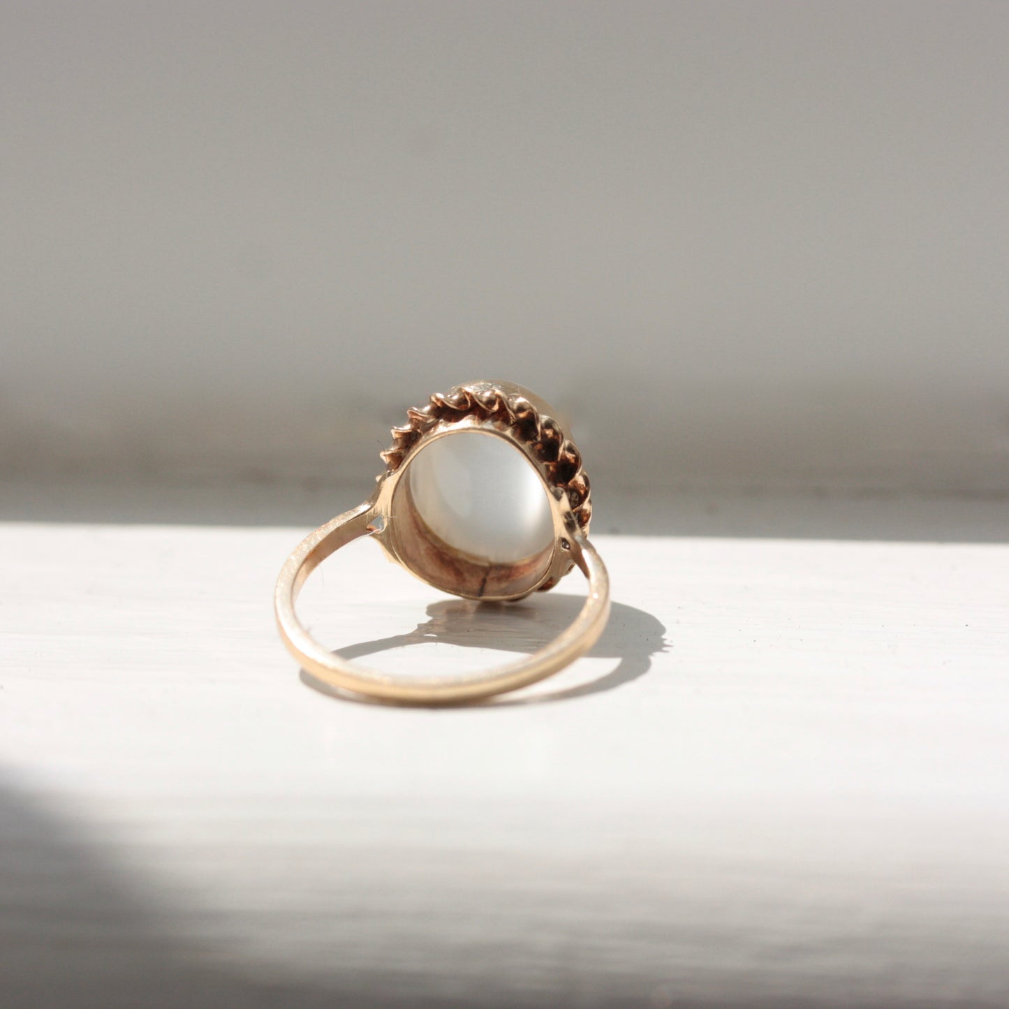 Vintage 9ct Gold Moonstone Ring, 1994