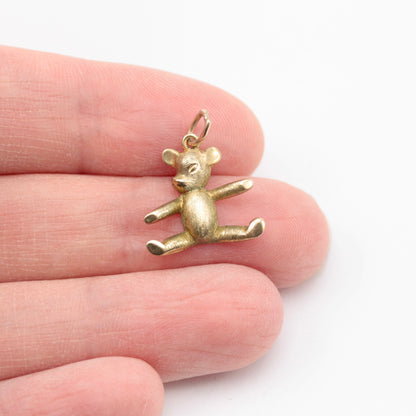 Vintage 9ct Gold Teddy Bear Charm, 1961