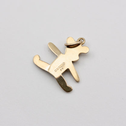 Vintage 9ct Gold Teddy Bear Charm, 1961