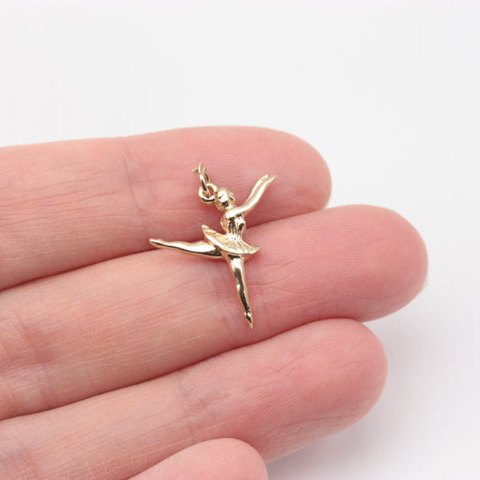 Vintage 9ct Gold Ballerina Charm