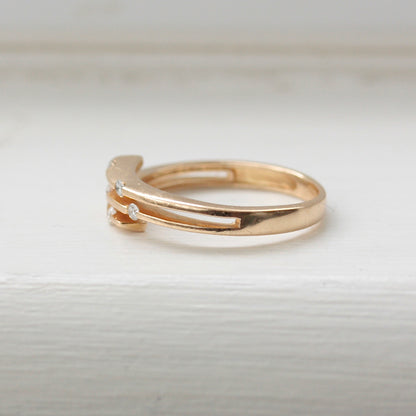 Vintage Diamond 7 Stone Ring in Constellation Style