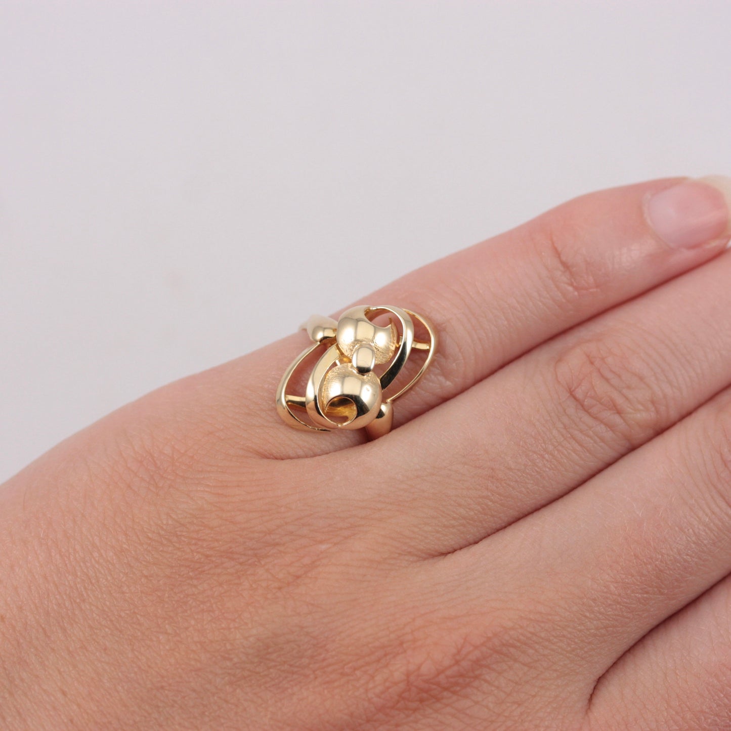 Pre-owned 9ct Gold Modernist Style Ring, 2005