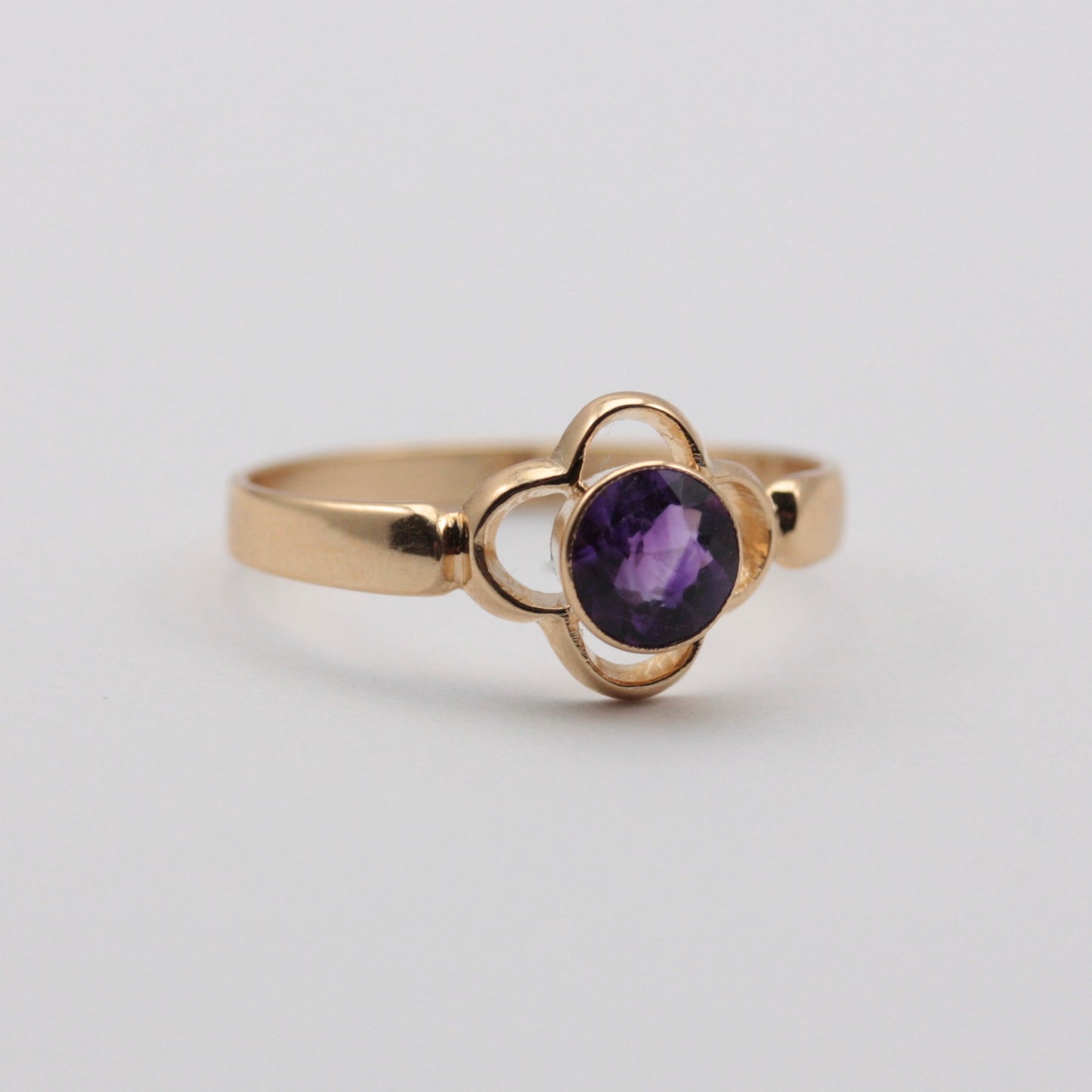 art nouveau amethyst ring
