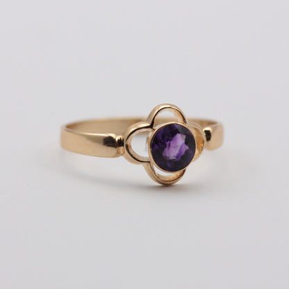 art nouveau amethyst ring