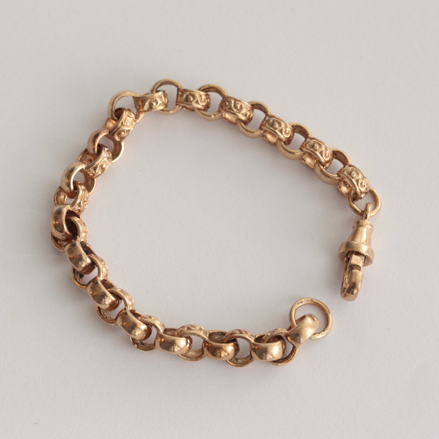 9ct gold belcher bracelet