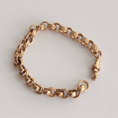 9ct gold belcher bracelet