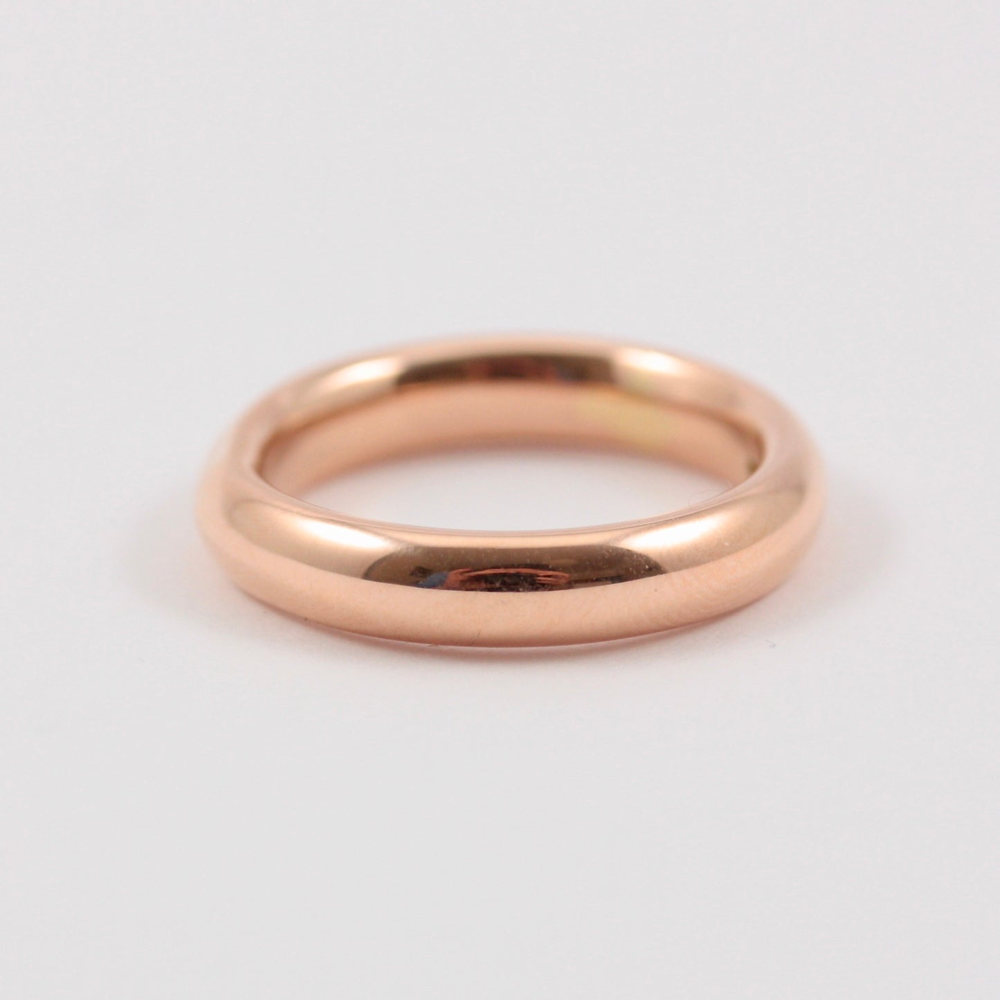 Vintage Chunky 9ct Rose Gold Band Ring, 1939