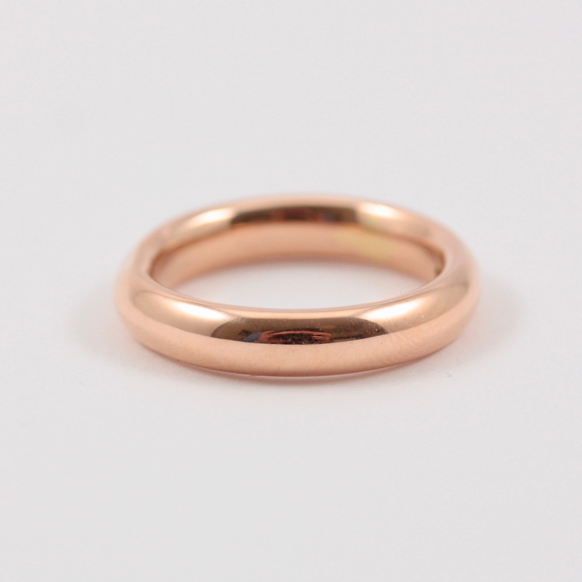 Vintage Chunky 9ct Rose Gold Band Ring, 1939