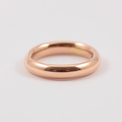 Vintage Chunky 9ct Rose Gold Band Ring, 1939