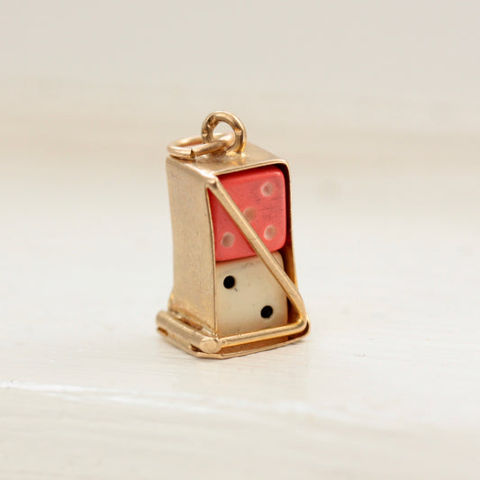 vintage dice charm