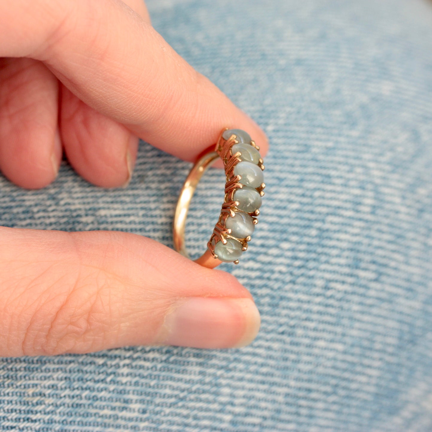 9ct gold gold chrysoberyl ring