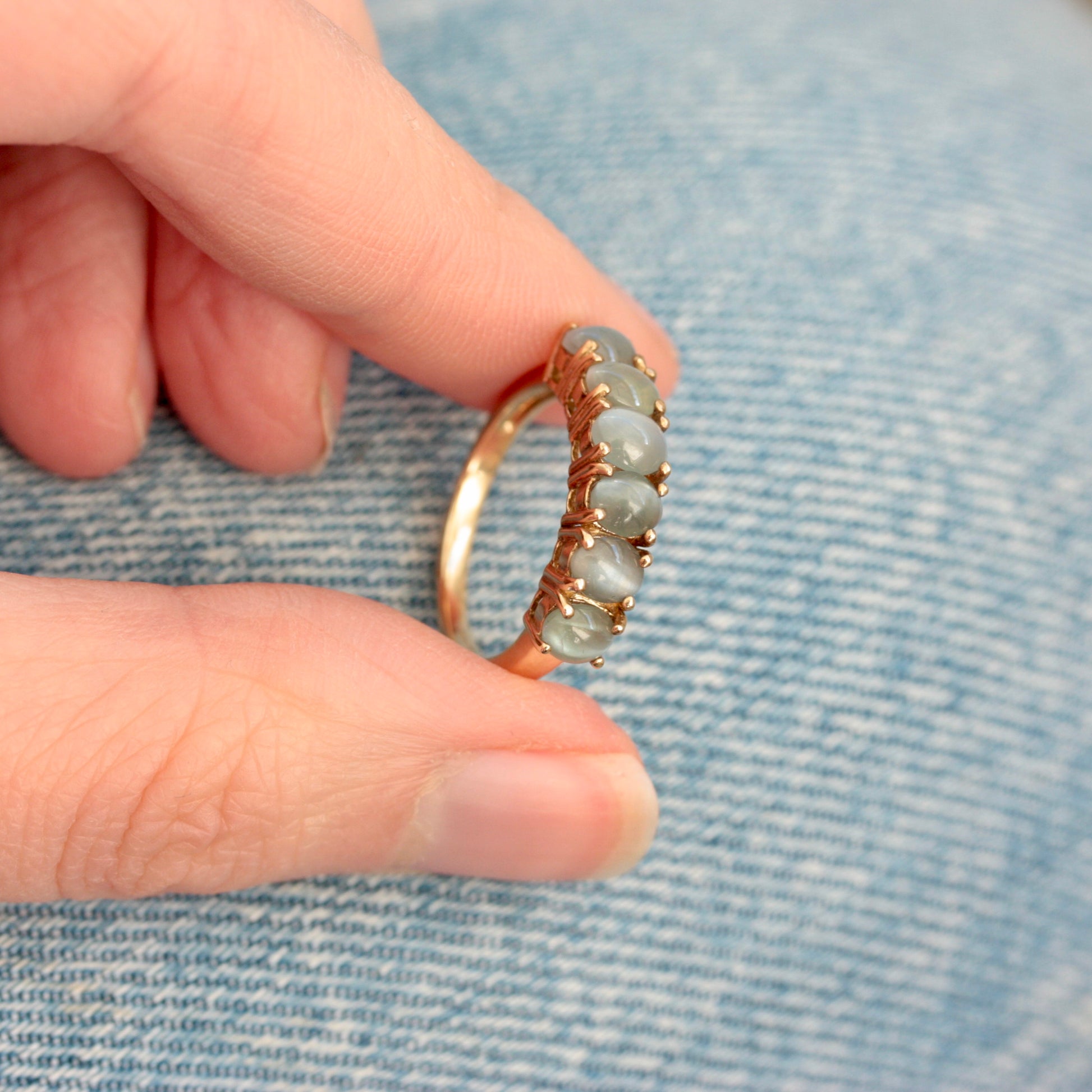 9ct gold gold chrysoberyl ring