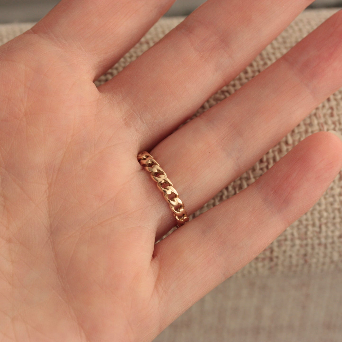 vintage curb chain ring