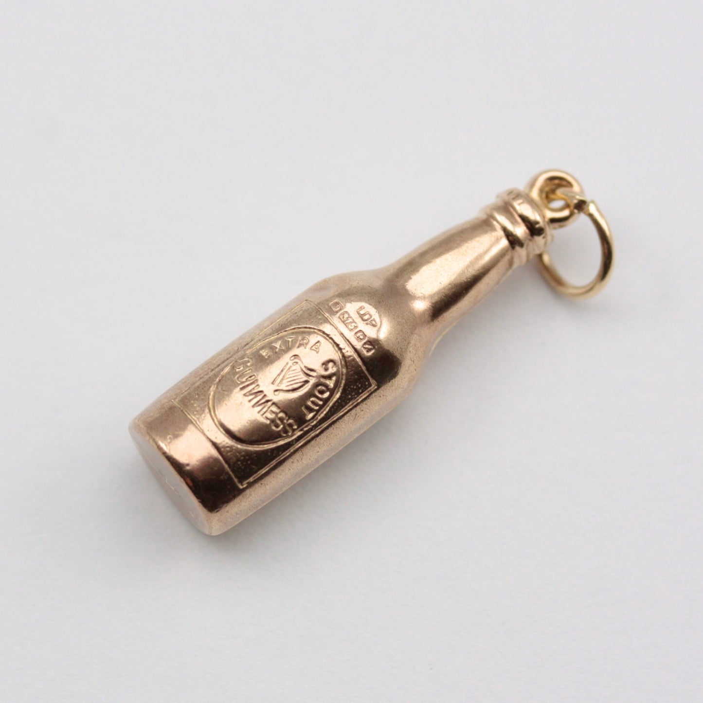 Vintage 9ct Gold Guinness Bottle Charm, 1975