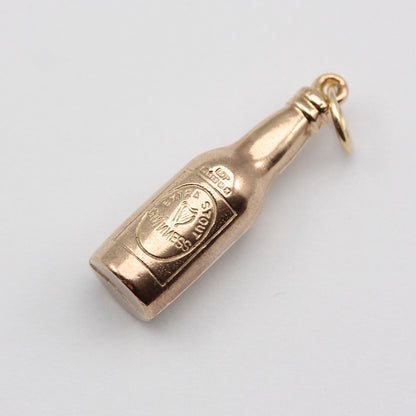 Vintage 9ct Gold Guinness Bottle Charm, 1975
