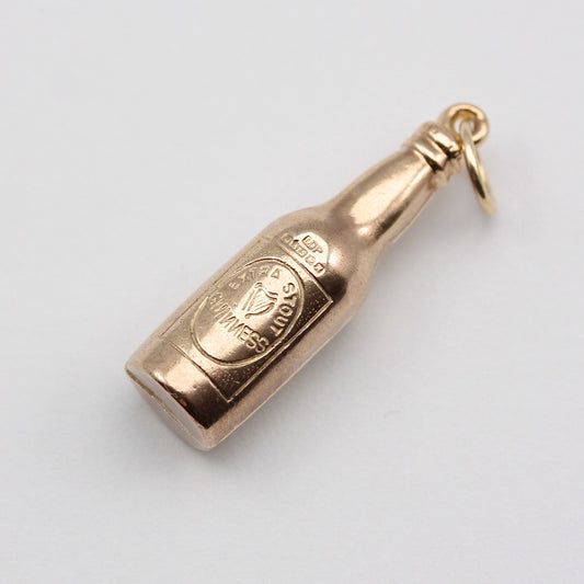 Vintage 9ct Gold Guinness Bottle Charm, 1975