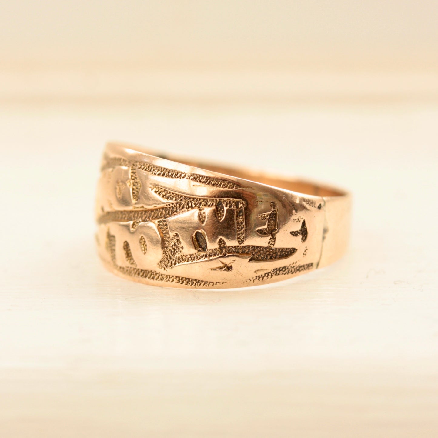 antique victorian 9ct gold ring