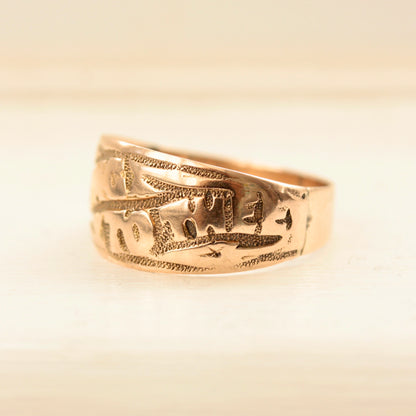 antique victorian 9ct gold ring