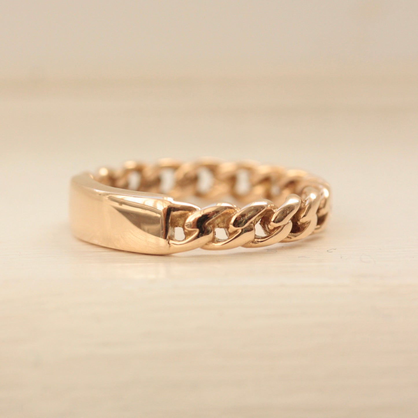 vintage 9ct gold identity ring