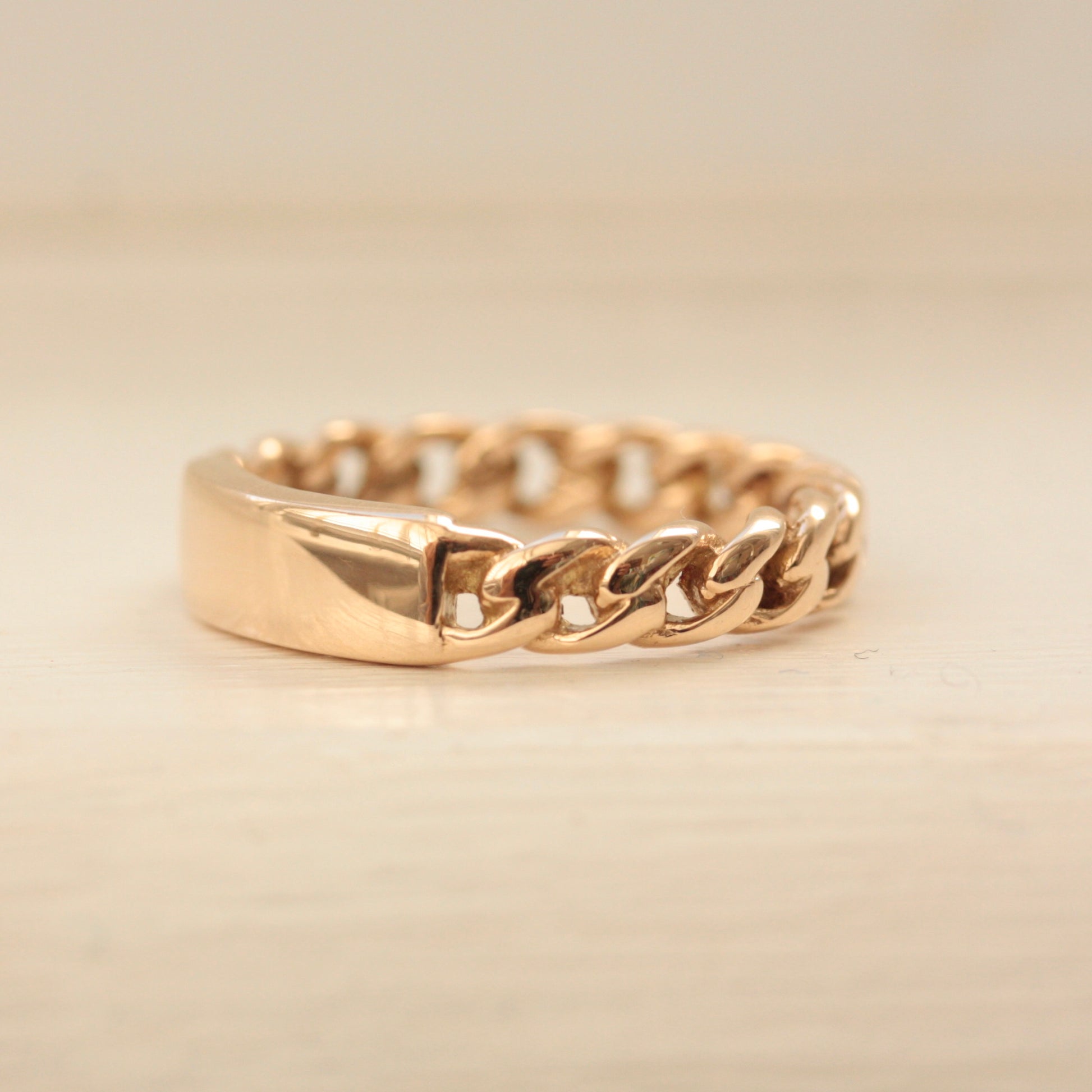 vintage 9ct gold identity ring