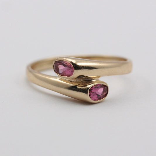 pre-owned gold tourmaline ring