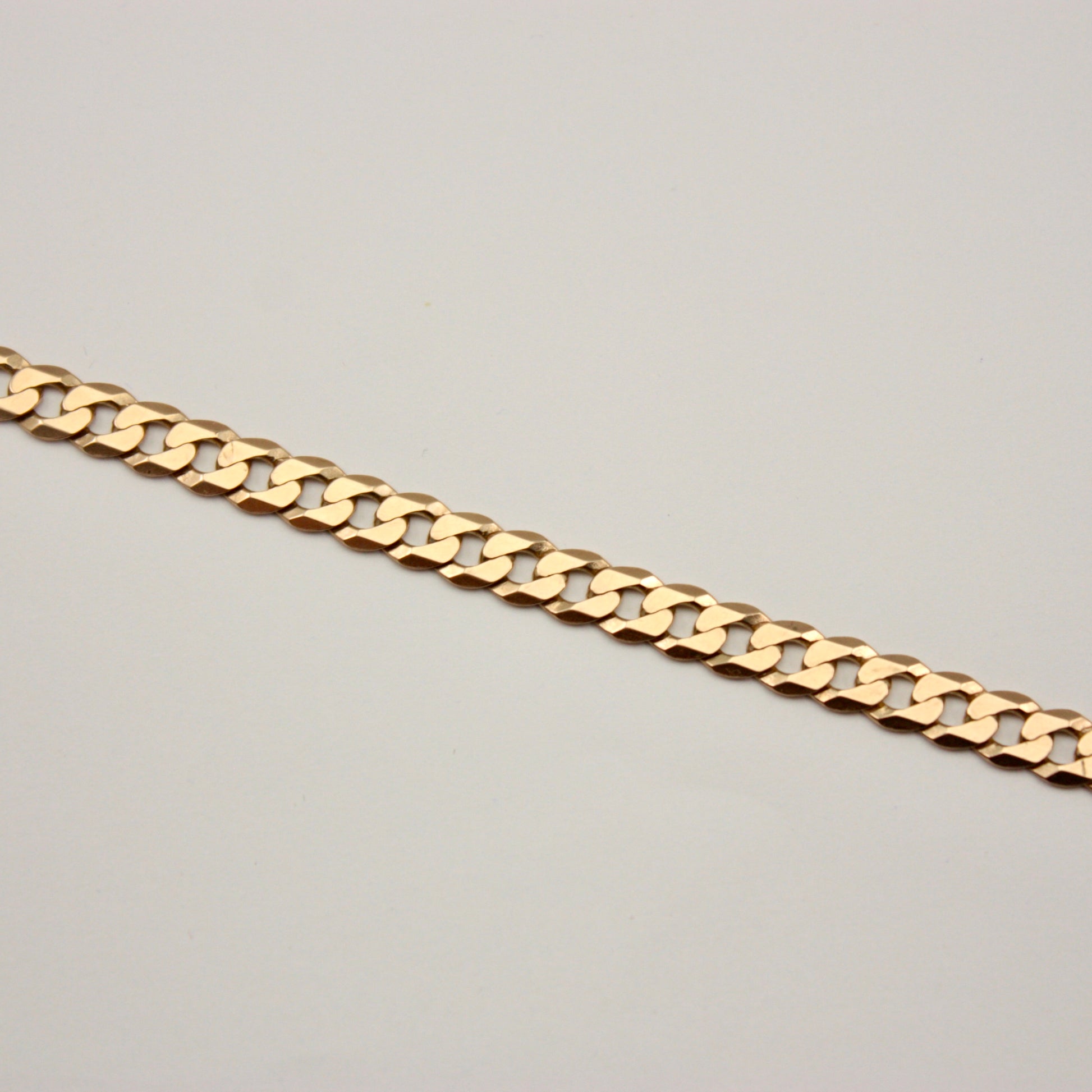 flat curb chain bracelet 