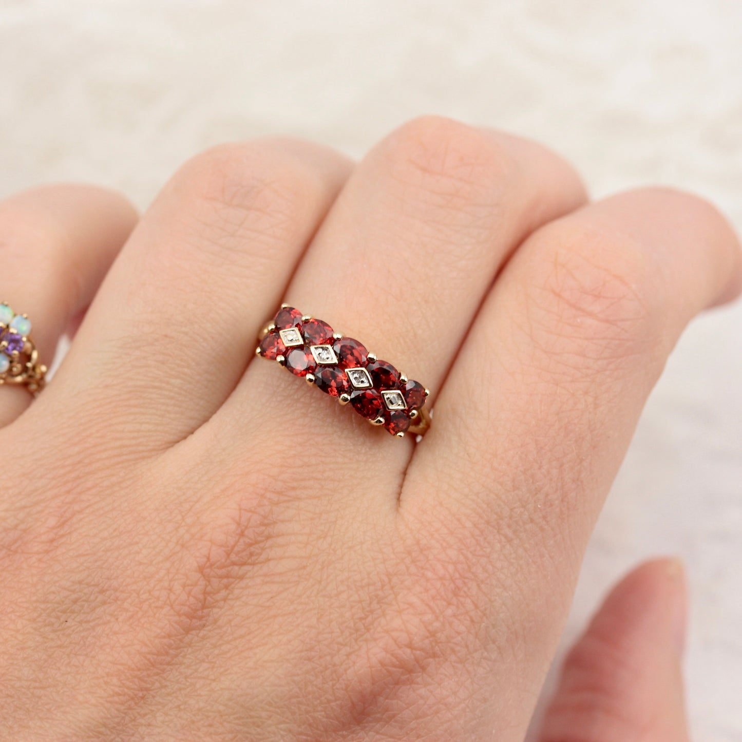 second hand garnet ring