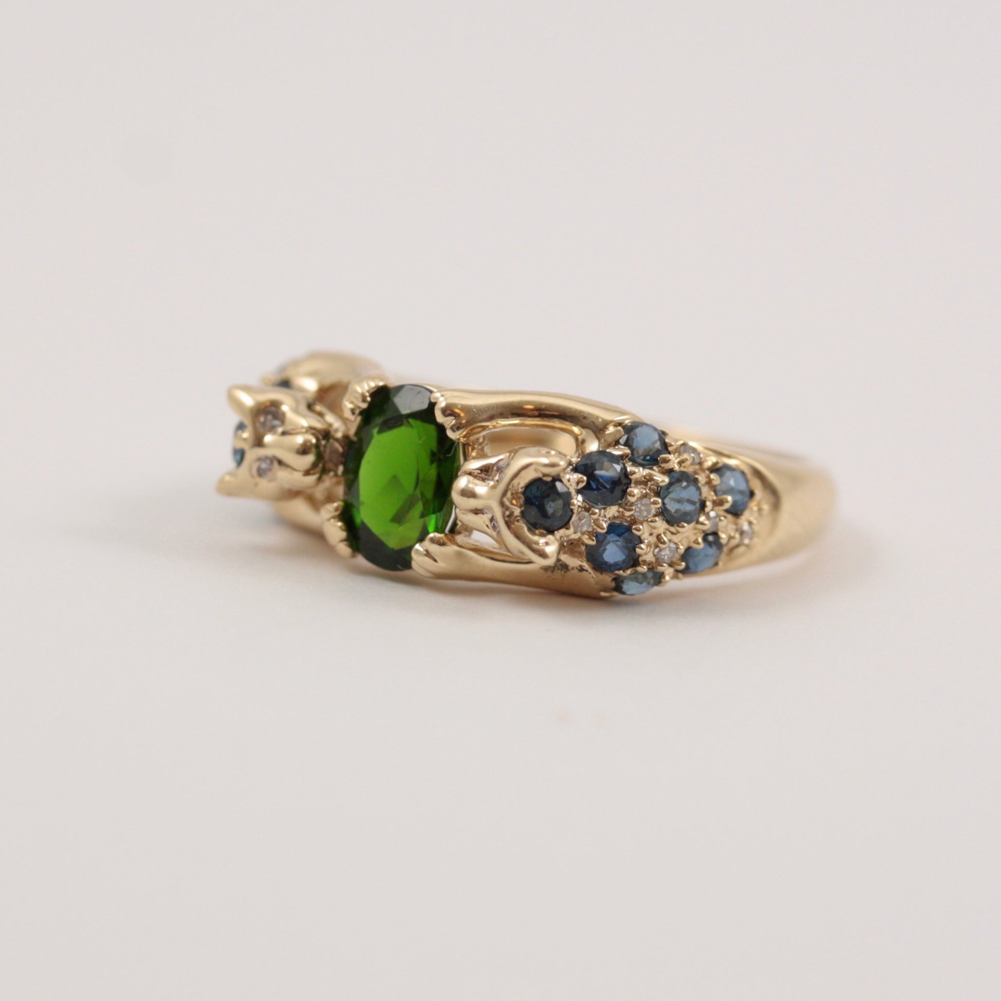 panther gemstone ring