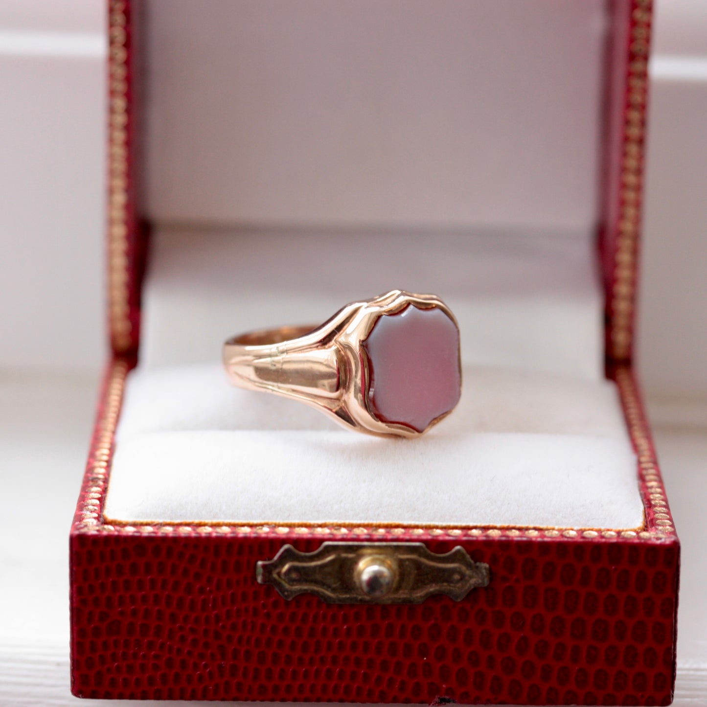 antique victorian shield signet ring