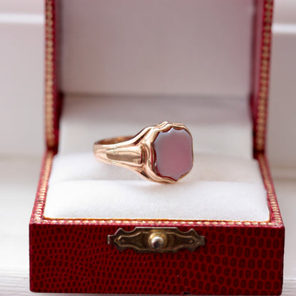 antique victorian shield signet ring