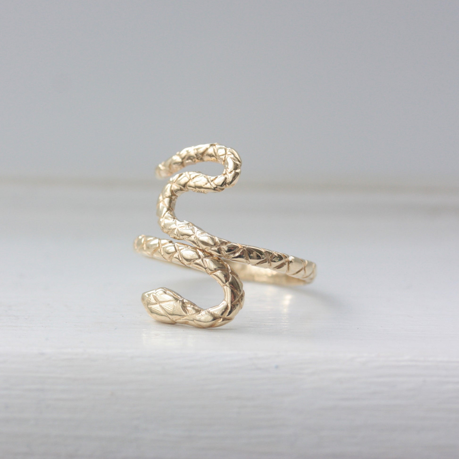 vintage 9ct gold snake ring by QVC