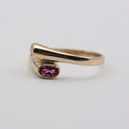 second and gold tourmaline ring