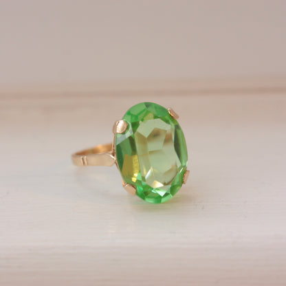 vintage vaseline glass ring