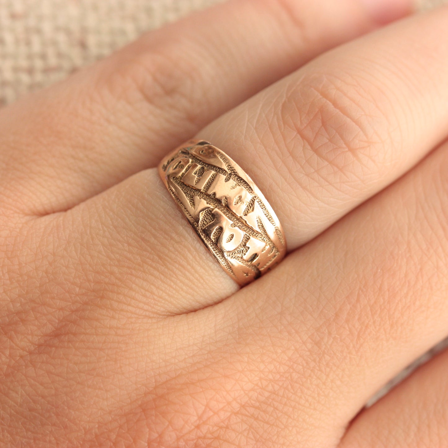 9ct gold victorian wedding ring