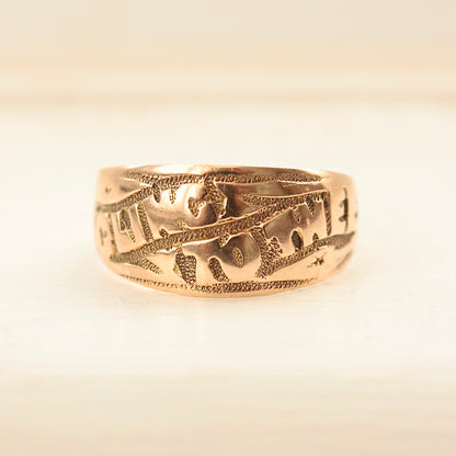 antique victorian i cling to thee ring