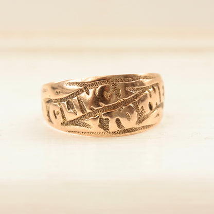 late victorian i cling to thee ring