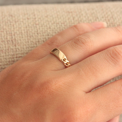 curb chain identity ring