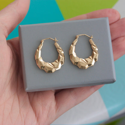 vintage gold hooped earrings