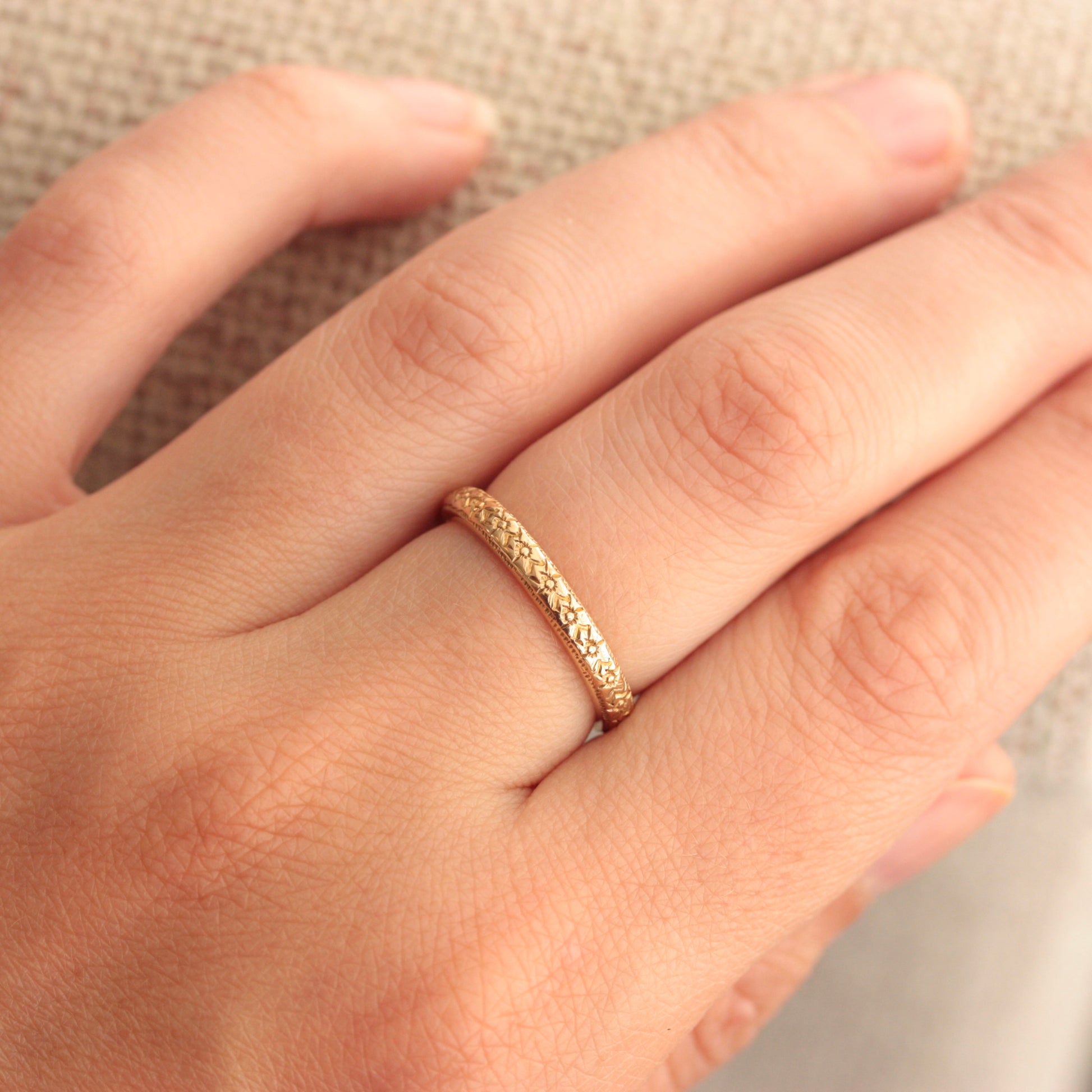 1940s orange blossom ring