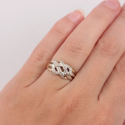 second hand diamond knot ring