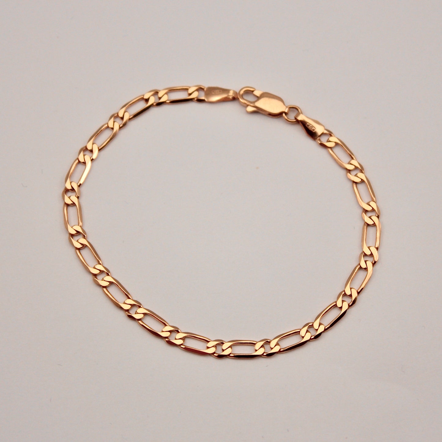 vintage 9ct gold curb chain bracelet