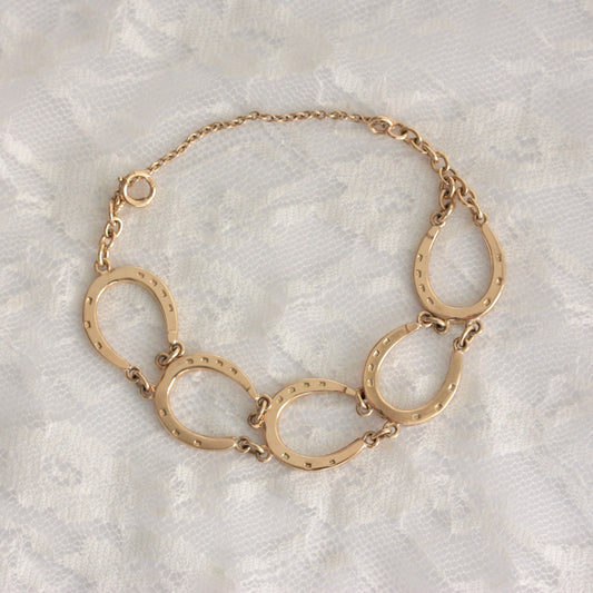 vintage 1960s horseshoe bracelet