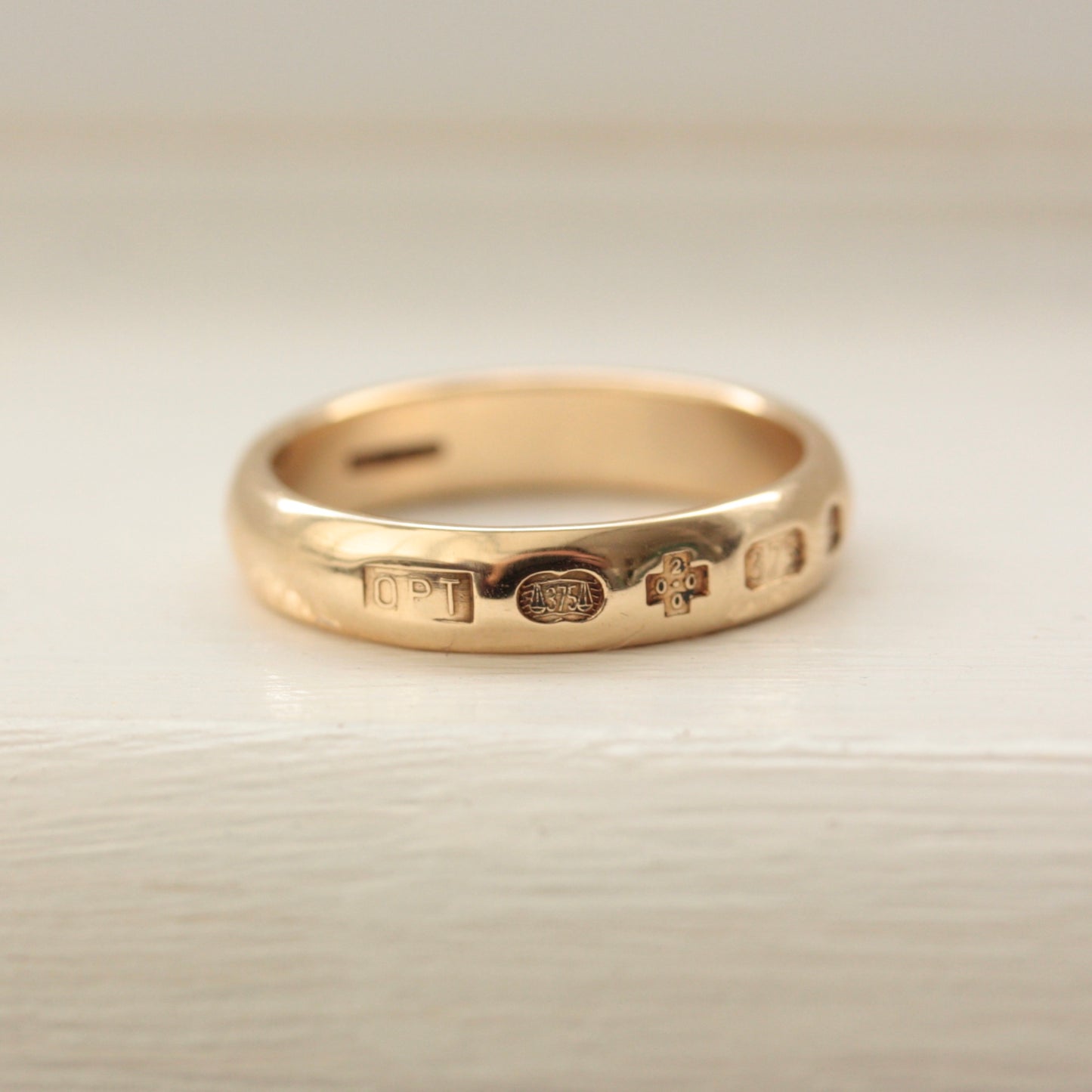 vintage 9ct gold ingot ring