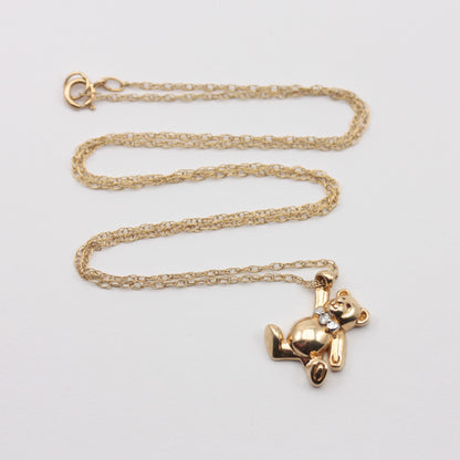 vintage hanging teddy bear pendant