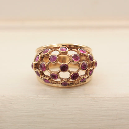 1960s gold bubble ring