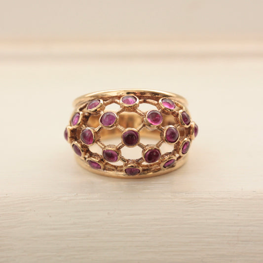 1960s gold bubble ring